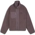 Puma Reversible Hybrid Sherpa Jacket Women, Clothing, Raisin, M