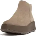 FitFlop F-mode Suede Flatform Zip Ankle Støvler