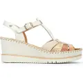 Pikolinos for woman. W3Z-1836C1 Leather Sandals Aguadulce off white (41), 5 to 8 cm, Buckle, Casual