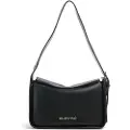 Valentino for woman. VBS9AA14 Black logo messenger bag (OSFA), Casual, Polyurethane