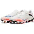 Puma FUTURE 8 MATCH FG/AG Low Football Boots Unisex, Shoes, White/Black/Glowing Red, 46