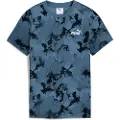 Puma Essentials Camo All-Over Print Tee Youth, Clothing, Dark Indigo, 15-16Y