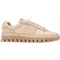 Carmela for woman. 16252803-BEIGE Leather Sneakers 162528 beige (35), Flat, Laces, Casual