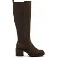 Mustang for woman. 51992 Brown Mayo boots (41), 3 to 5 cm, Zip, Casual