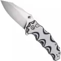 CIVIVI Natterjack foldekniv, Milled White & Black G10, Satin
