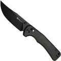 SENCUT Slybolt foldekniv, Dark Green Canvas Micarta, Black