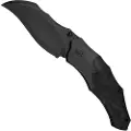 We Knife Orc Boss foldekniv, Black Ti/Shredded CF, Black Stonewash