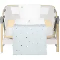 Kikkaboo Stripy Friends 3-delers Sengesett For Miniseng