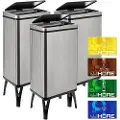 Wellhome Smarte Søppelkasser 50l 3 Enheter