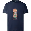 Hackett London for man. HM5000022 Heritage Harry navy T-shirt (S), Casual, Cotton, Short sleeve