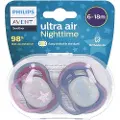 Philips AVENT ultra air SCF376/14 smokk, Klassisk stil, Ortodontisk, Silikon, Gutt/Jente, Tåler oppvaskmaskin