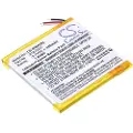 24hShop Batteri til mediespiller for Apple iPod Nano 3rd 4GB, iPod Nano 3rd 8GB og andre.