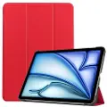 24hShop Kunstlærveske med stativ for iPad Air 13 (2024) - Rød