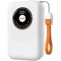 Dudao Mini Powerbank 20000mAh med 22,5W hurtiglading og LCD-skjerm - Hvit