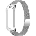 24hShop Milanese Loop-armbånd til Samsung Galaxy Fit 2 - Sølv