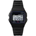 24hShop HONHX digitalt armbåndsur med svart silikonrem