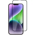 24hShop Herdet skjermbeskytter med svart ramme for iPhone 14 Plus