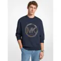 Michael Kors for man. CF552G25MF Sweatshirt with navy embossed logo (L), Casual, Cotton