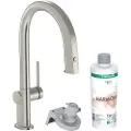 Hansgrohe Køkkenar AqitturaM91 brus+køl C-tud stål