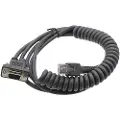 24.Se Strekkodeskannerkabel Spiral - RJ45 til RS232 til Honeywell / Zebra / Symbol 3m