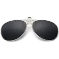 24hShop Aviator-solbriller med UV400-beskyttelse og svart linsefarge