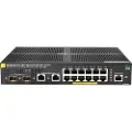 HP HPE Aruba 2930F 12G PoE+ 2G/2SFP+ - Switch - L3 - Styrt - 12 x 10/100/1000 (PoE+) + 2 x 1 Gigabit / 10 Gigabit SFP+ (opplink) + 2 x 10/100/1000 - rackmonterbar - PoE+ (139 W)