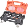 Boxer Hylsenøkkelsett 1/4'' - 16 deler