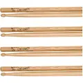 Los Cabos 5A Red Hickory Wood Tip Drumsticks 2 Pair Pack