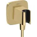 Hansgrohe Slangeudtag FixFit Q m/holder, pol. guld