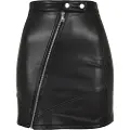 Urban Classics Synthetic Leather Biker Kort Skjørt
