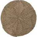 Home Decor Polyester Naturlig Sjøgress Teppe 150x0.5x150 Cm