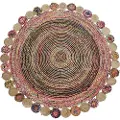 Home Decor Bomulls-juteteppe 200x200x1 Cm