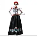 Atosa Meksikansk Catrina-skjelettkostyme