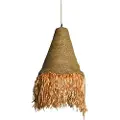 Home Decor Iron Natural Jute 44x44x67 Cm Taklampe