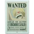 Teknofun One Piece Led Wanted Sanji-lampe 30 Cm