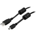 Deltaco USB 2.0 kabel Type A Ha - Type Mini B Ha 2m
