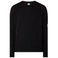 C.P. Company for man. RFCMKN707A110149A Knitted jumper with round neck, black (XL), Casual, Cotton