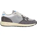 Pepe Jeans for man. PMS600001 Marlon Vibe Leather Sneakers grey (46), Flat, Laces, Casual