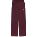 Puma Class High-Waist Straight Pants Women, Clothing, Ruby Shimmer, L