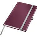 Leitz Style Notebook A5 ruled with hardcover garnet red