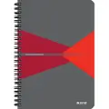Leitz Office Notebook A5 ruled wirebound with cardboard cover Red