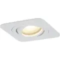 QAZQA Rund innfelt spotlight hvit GU10 50 mm roterbar og vippbar IP44 - Alberto