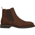 Hackett London for man. HMS200043 Brown Mason Leather Chelsea Ankle Boots (44), Flat, None, Casual