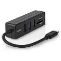 Nedis Ccgb64250bk01 Usb-hub Usb-c M-3x Usb-a H 5-porters Usb 3.2 Gen 1 Usb-drevet 5 Gbps Med Kortleser