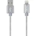Dcu Tecnologic Aluminium Usb-mfi-tilkobling Iphone 5/6/7/8/x/xr/xs 1m