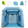 Vevor oppblåsbar sprayboks billakkeringstelt 13x10x9ft filtersystem blåser 950W