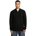 G-Star for man. D26726-C868-6484 Half-zip knitted jumper black (XS), Casual, Cotton