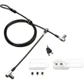 Kensington Universal 3-in-1 Keyed Cable Lock - Twin Lockheads - Sikkerhetskabellås - 1.8 m