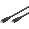Goobay 74184, 1,5 m, USB C, USB C, USB4 Gen 2x2, 40 Gbit/sek., Sort