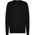 Tommy Hilfiger for man. MW0MW28046 Black cashmere crew neck jumper (XXL), Casual, Cotton